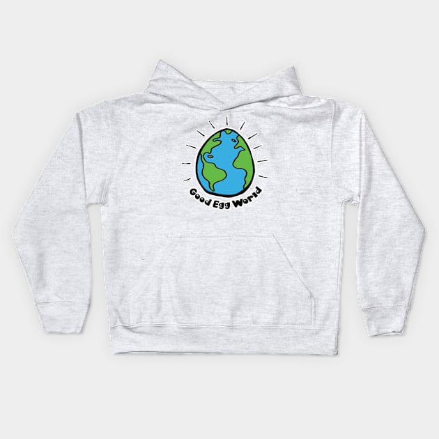 Good Egg World Logo Kids Hoodie by GoodEggWorld